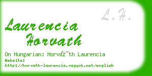 laurencia horvath business card
